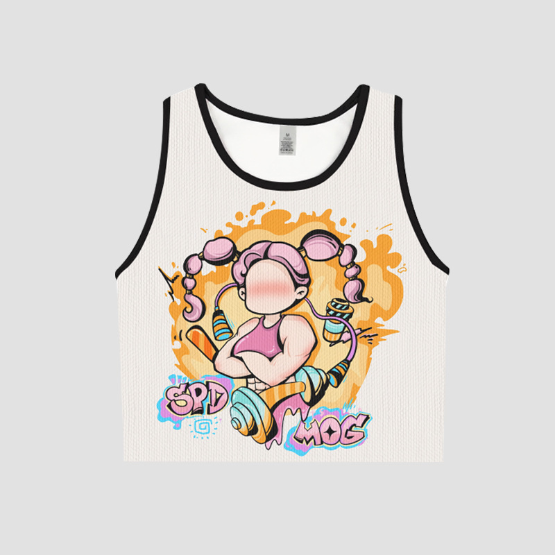 Printed Yoga Vest Bra with Chest Pad Outer Wear Breathable Morning Runs Sports Fitness Golf Back Yoga Clothes