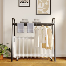 踢脚线取暖器烘衣架加粗油汀烘干机暖气上的晾衣架折叠干衣架款