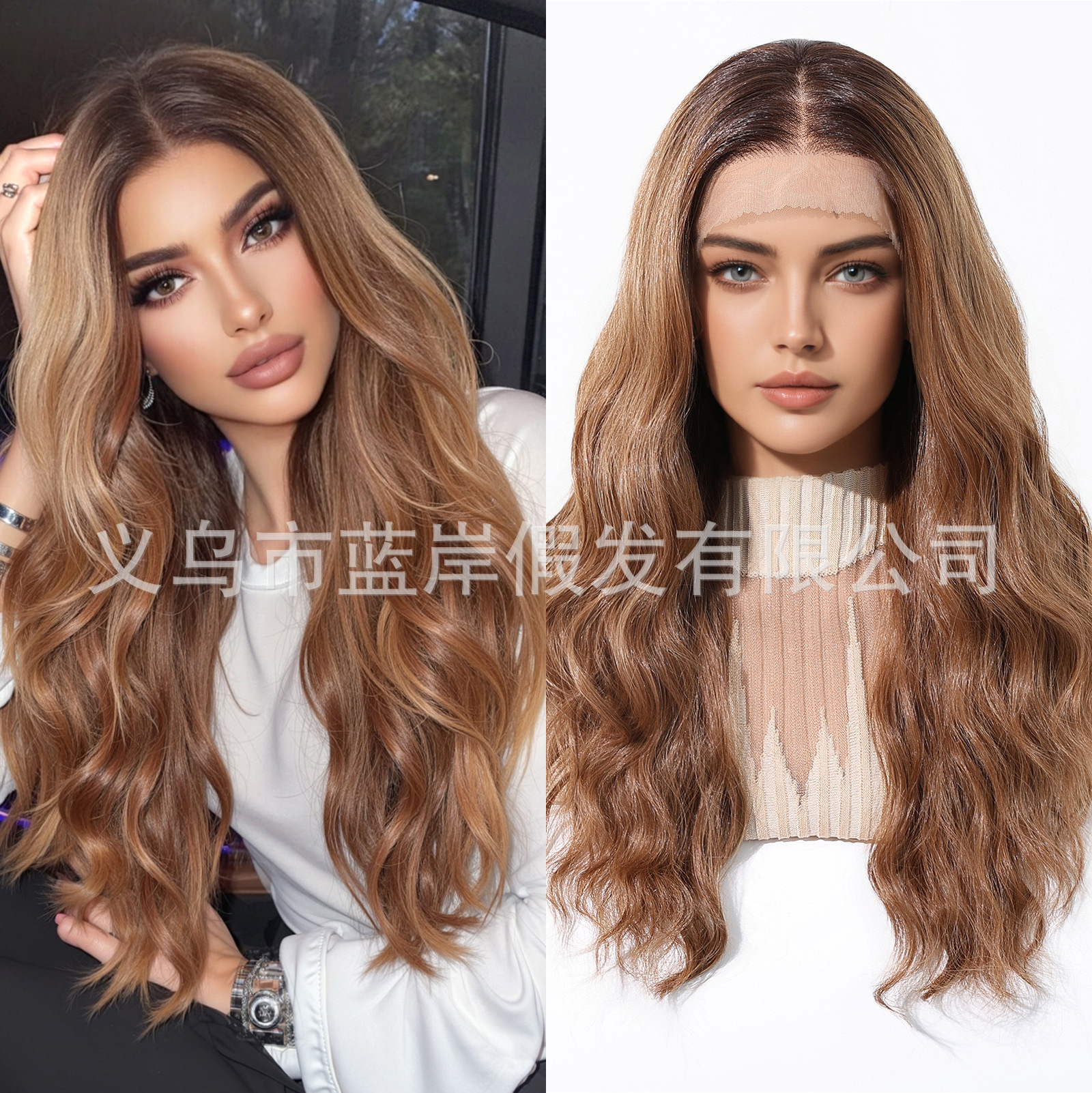 Natural y sin costuras 13*6 peluca de encaje de área grande para mujer, cosidos a voluntad, cabello largo y rizado gris degradado ligero y transpirable