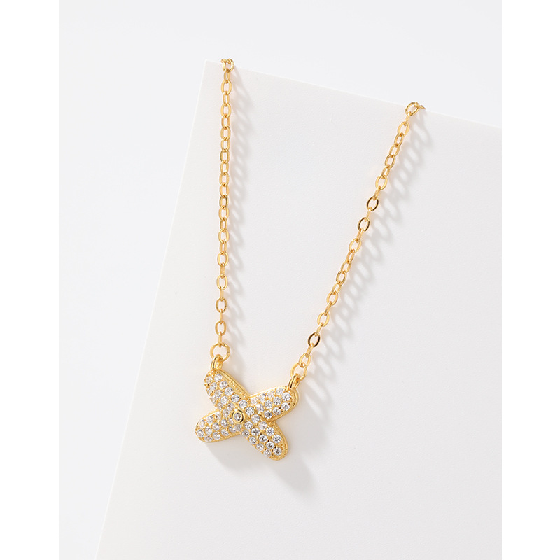 S925 plata esterlina brillante collar de diamantes de las mujeres Luz nicho de lujo exquisito colgante de alto grado Cadena de clavícula regalo del Día de San Valentín