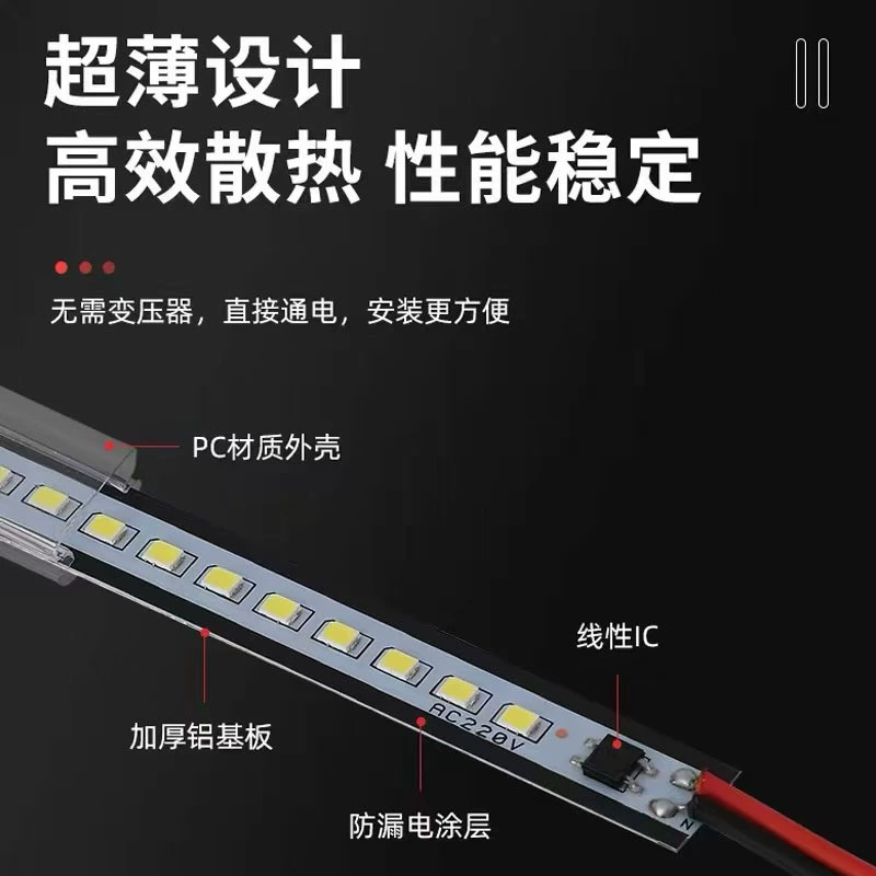 LED-прямоугольная лампа, световая панель, 220В