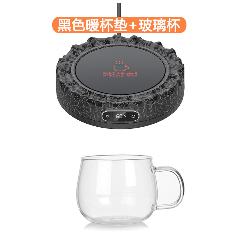 2025秋冬新製品溶岩火山恒温保温コースター、スマートデジタルディスプレイ付きオフィスデスク用ミルク保温コースター|undefined