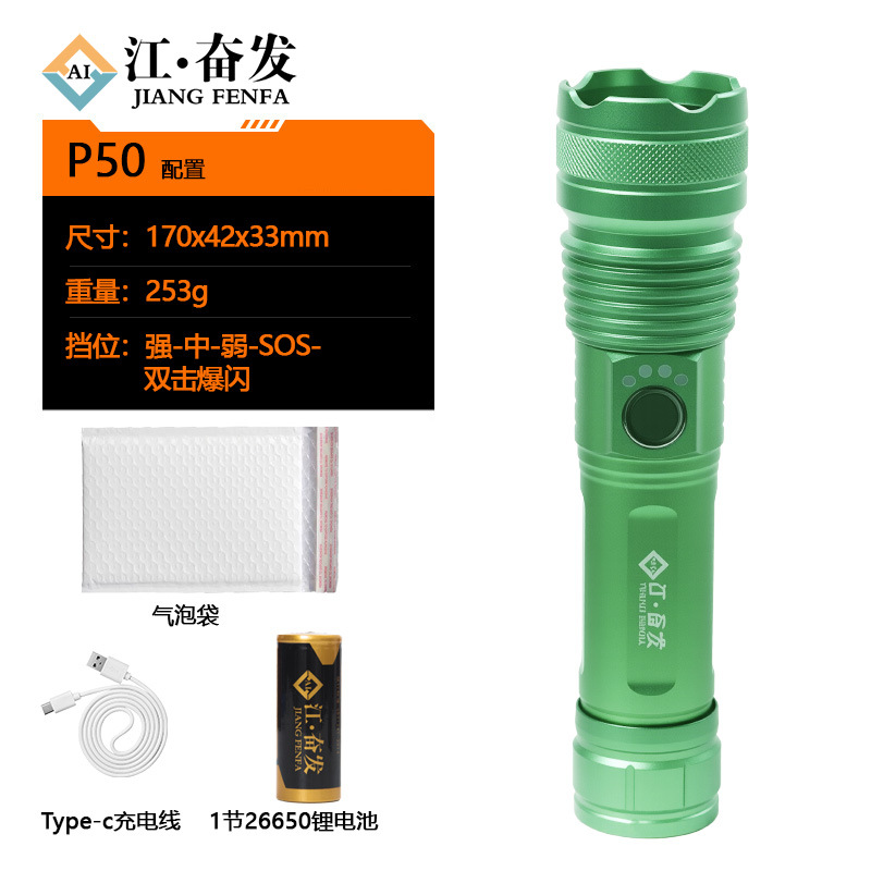 Linterna láser de luz fuerte explosión de larga duración de carga táctica multifuncional mini antorcha láser blanca al aire libre