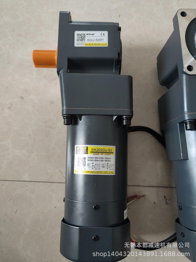 供应石家庄GPG三相马达 6IK200GU-S3带刹车马达