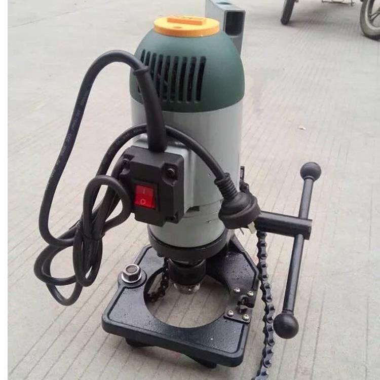 máquina de perforación eléctrica especial para tubería contra incendios tipo cadena equipo de perforación de pared de cemento precisión perforación de agujero estable