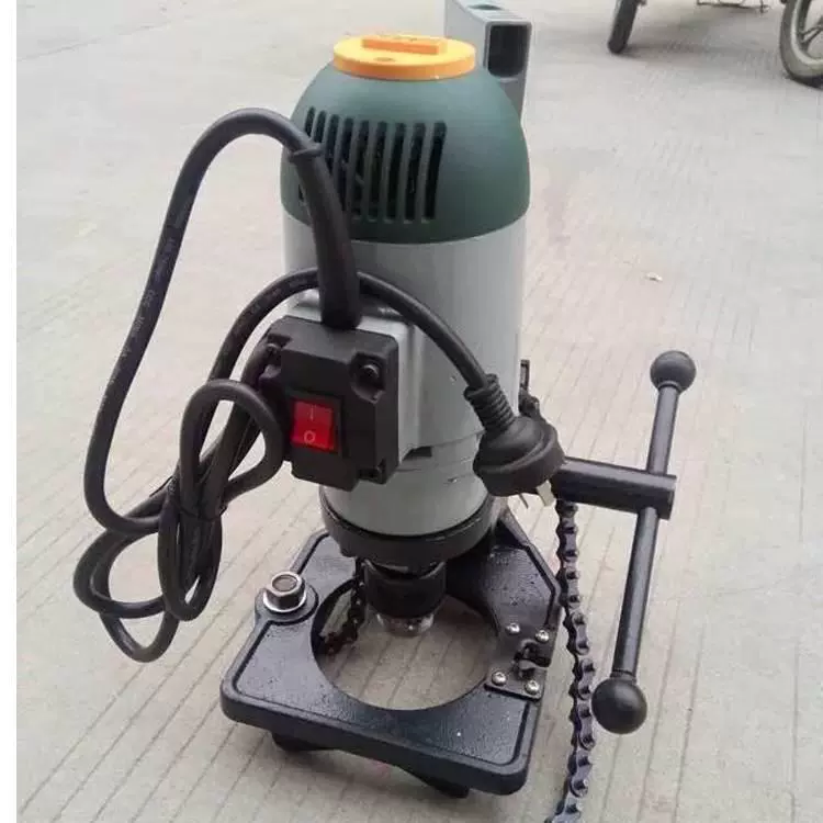 消防管道电动开孔机 链条式钻孔设备 水泥墙精准开洞器 稳定