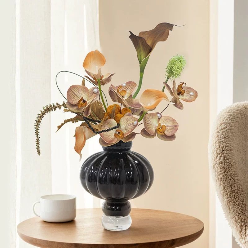 Nueva linterna china estilo hogar vasos de vidrio modelo moderno decoración de gabinete invitados