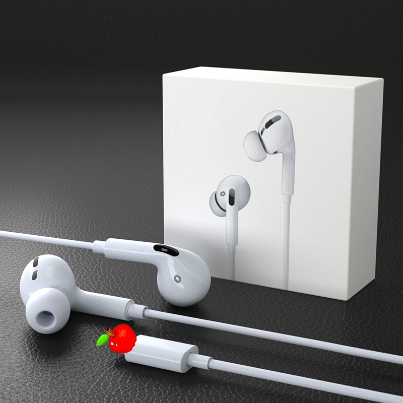 Venta al por mayor aplicable apple auriculares con cable en la oreja con un solo clic con control de cable bluetooth ventana emergente typec auriculares con cable de tres generaciones
