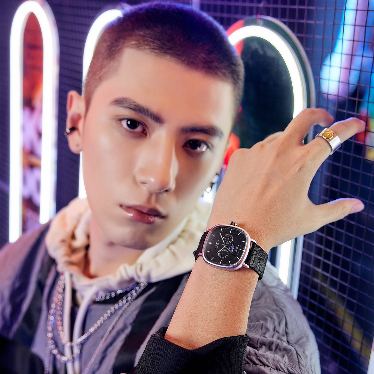 Julius High-End Student Youth Quartz Watch Men's Watch Atmospheric Sports Style Jah-149