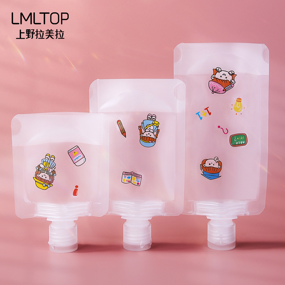 Bolsa de embalaje creativa bolsa de embalaje cosmético líquido viaje portátil Gel de ducha loción botella de embalaje bolsa suave