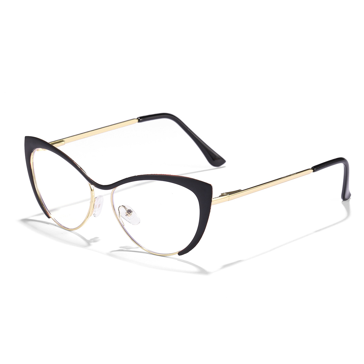 Nuevo europeo y americano y2g caliente chica estilo metal marco retro gato ojo moda anti-azul gafas de luz