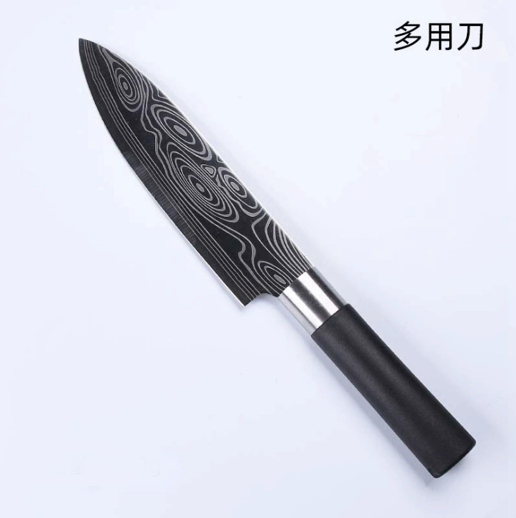 Витая красная кухонная ложкаPattern стали нож кухонный пяти предметный набор из нержавеющей стали бытовой нож для резки