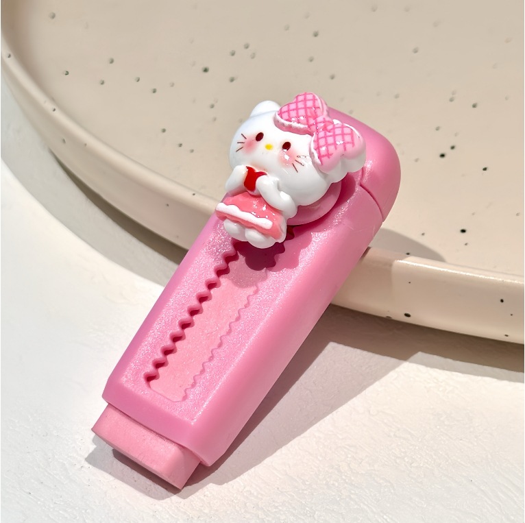 Liliou borrador de push-jet borrador lindo borrador de prueba de resina limpio estudiante material escolar premio