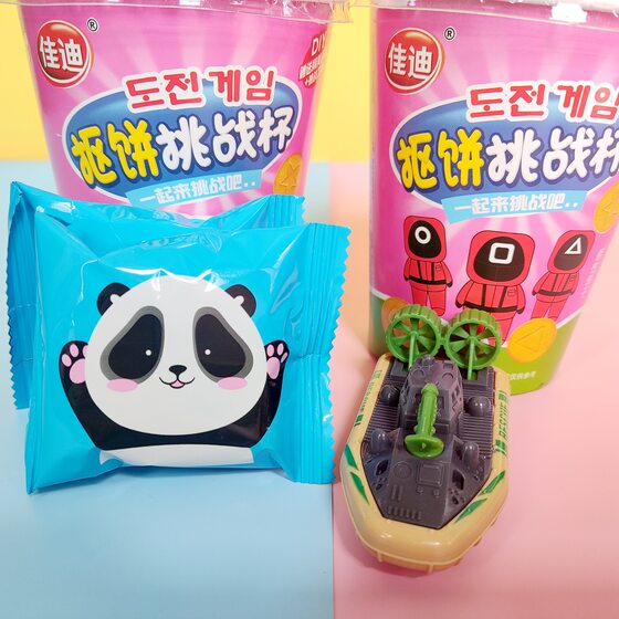 Miduo miqi children's creative cartoon toy Cup biscuit chips casual snack snack canteen supermarket wholesale