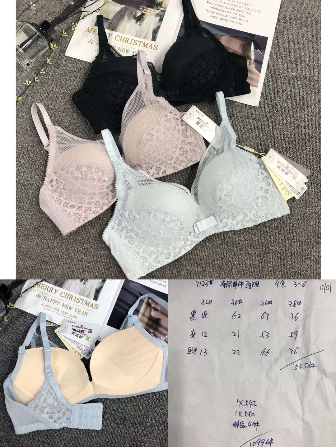 Nuevo Sujetador de encaje cintura ajustable que adelgaza la ropa interior de pecho pequeño empuja hacia arriba la ropa interior cómoda empuja hacia arriba el sujetador sin costuras