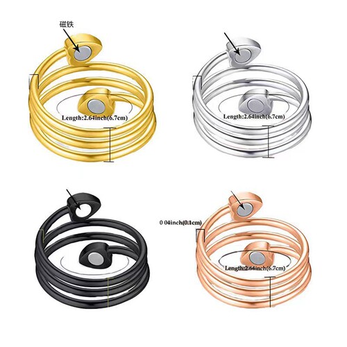 Cross-border wish hot sale love magnet ring magnetic quality high-end functional adjustable ring wholesale