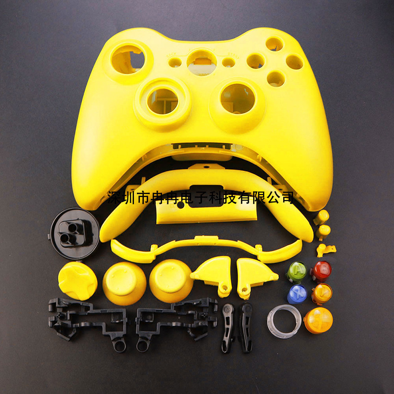 Xbox 360無線外殻ゲームのハンドル外殻のフルセットのシェル材料はすべてのプラスチックの小さいボタンを配合します。|undefined
