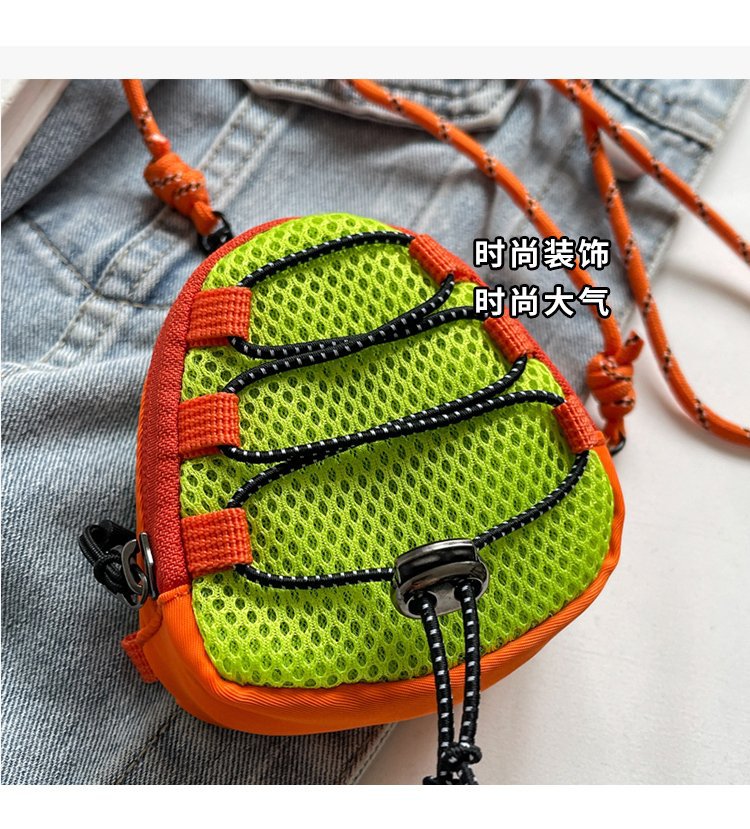 2024新款迷你钱包随身钥匙收纳零钱包女斜尼龙布小包mini