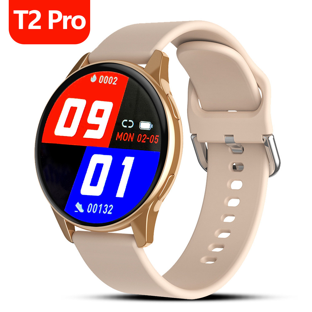 Reloj inteligente T2pro Huaqiangbei nueva pantalla redonda impermeable Bluetooth llamada reloj deportivo transfronterizo multifuncional