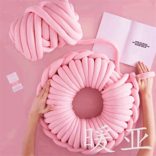 Saturated version of super thick wool braided blanket, non-shedding, hand-knitted pet cat nest pillow, baby wrapped bed anti-collision fence