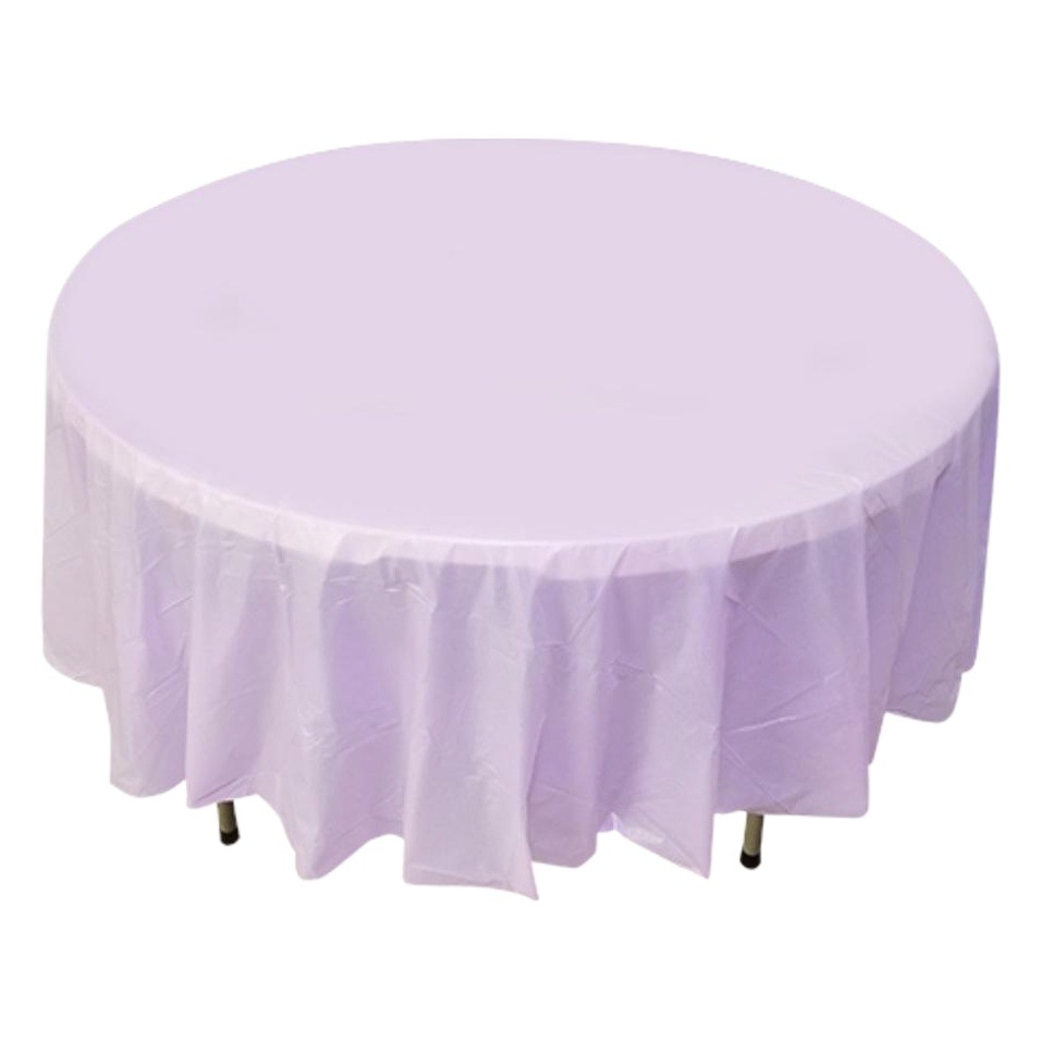 Wholesale disposable tablecloth solid color multicolor optional round (84in)peva plastic tablecloth tablecloth