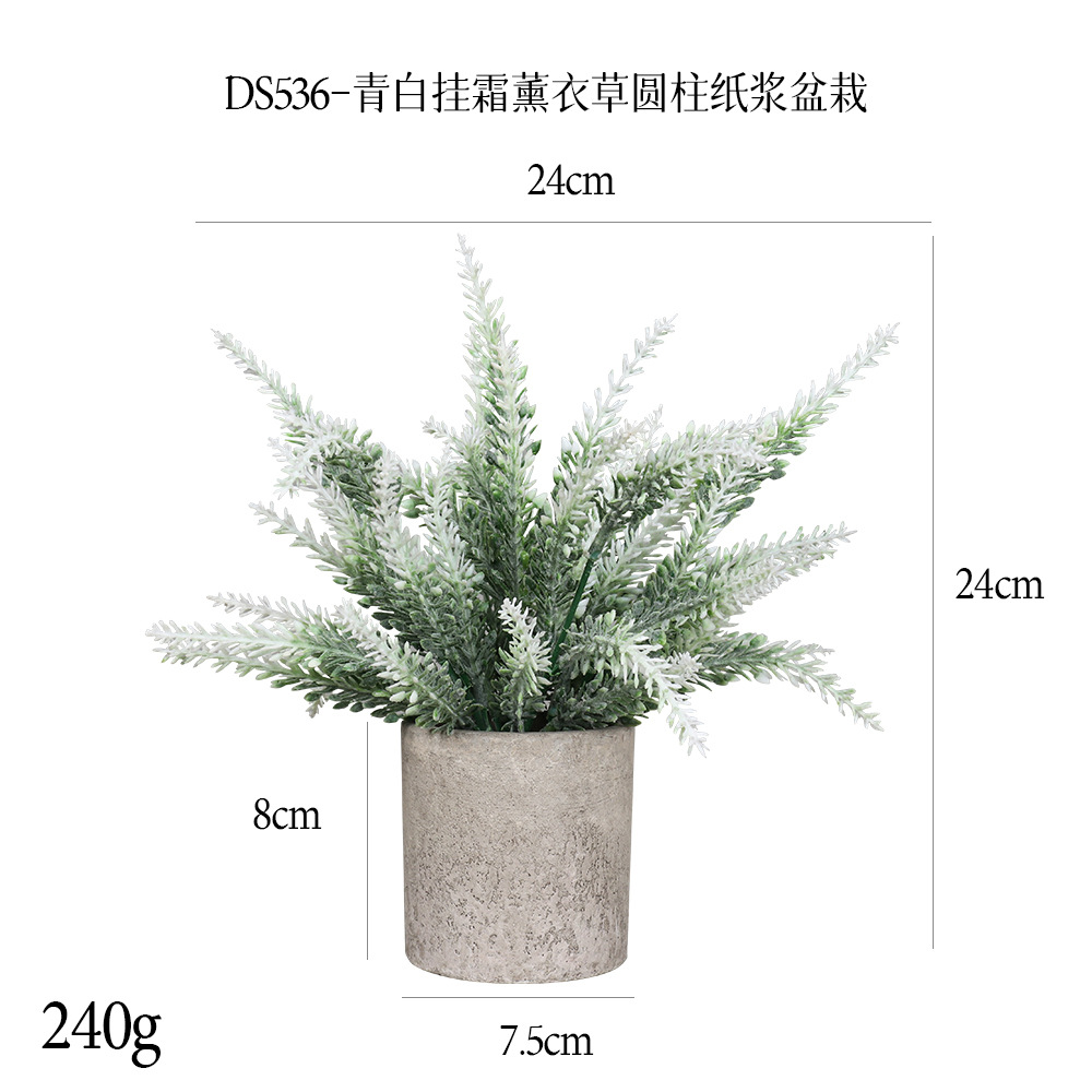 Más de 240 combinaciones populares de macetas con plantas verdes artificiales, decoraciones para el hogar, flores artificiales, bonsáis cilíndricos de pulpa de papel.