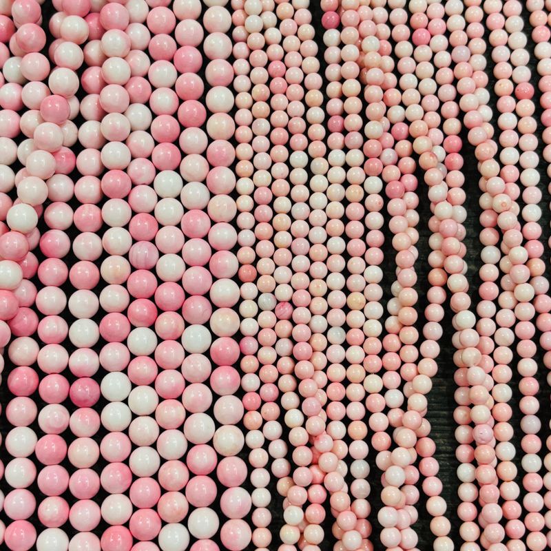 4MM 6MM pure natural queen shell chain 4 6mm round beads cochineal loose beads diy