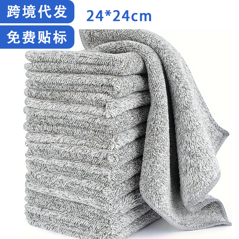 국경 간 설거지용 천, 가정용 청소용 주방 걸레, 두꺼운 흡수성 미세 섬유 설거지용 수건, 손 닦는 수세미 도매