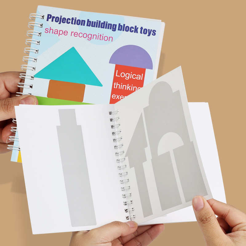 Bloqueo de construcción de sombras espaciales para niños 3D visualización 3D proyección estereoscópica ayuda de enseñanza imaginación pensamiento espacial juguetes de educación temprana