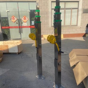 Self-Supporting Hand-Operated Adjustable Mast, Surveillance Lighting Telescopic Mast, Communication Antenna Mast 4m / 6m / 7.9m