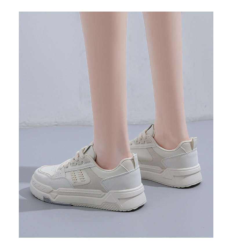 新益美 韩版平底小白鞋女秋季新款透气休闲学生板鞋女跑步鞋