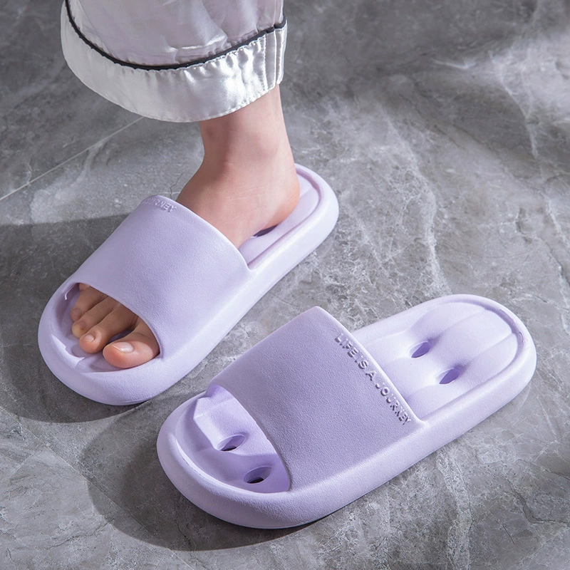 Ванные тапочки леди 2025 новый крытый туалет купание противоскользящие отверстия для протекающей воды тапочка для мужчин