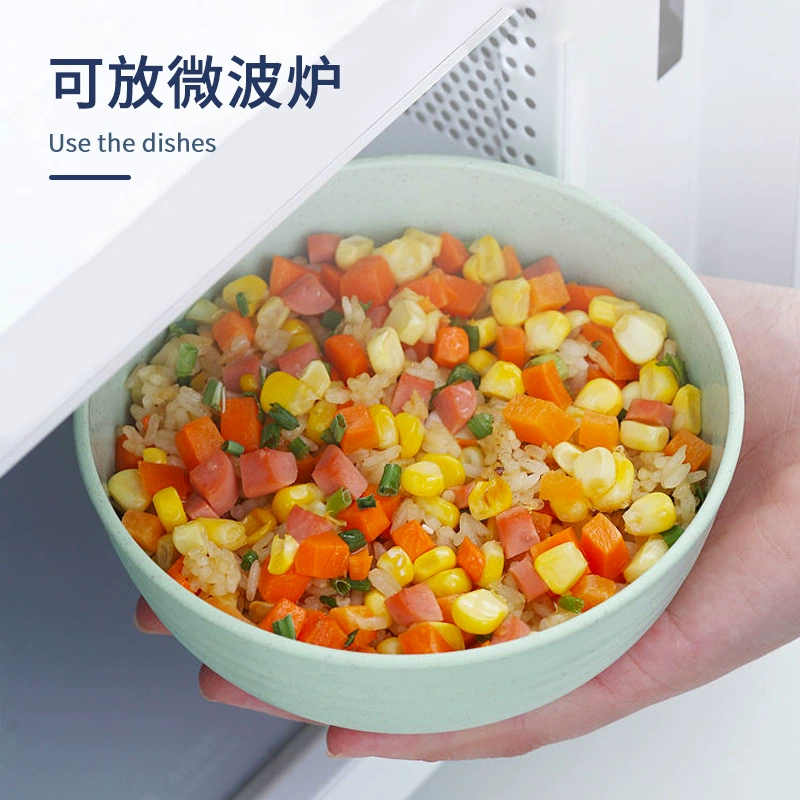 Соломенная миска для риса Wheat straw bowls Nordic style большой емкости, многоразмерные 12–17 см