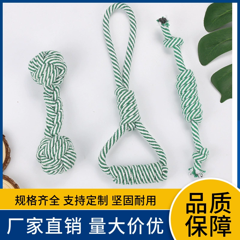 Фабрика прямой Pet Хлопок Веревка Игрушка мяч собака игрушка шлифовальные зубы Чистка Веревка Узел большие и маленькие игрушки для собак