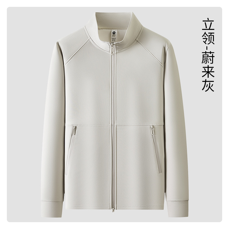 秋季工作服工装开衫外套跨境户外男士运动衫立领薄款拉链卫衣定制|undefined