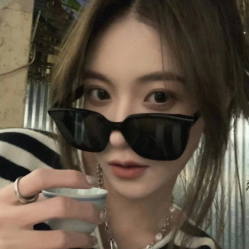 GM sunglasses for women, high-end  new big face slim sunglasses for women, summer sun protection, UV driving glasses for men