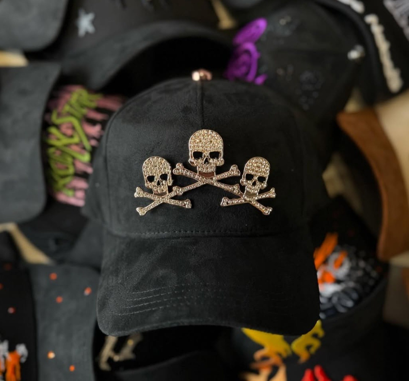 Nuevo Meike Duo Dandy bordado ajustable gorra de boca de pato borde curvo gorra de béisbol con diamantes barba tío