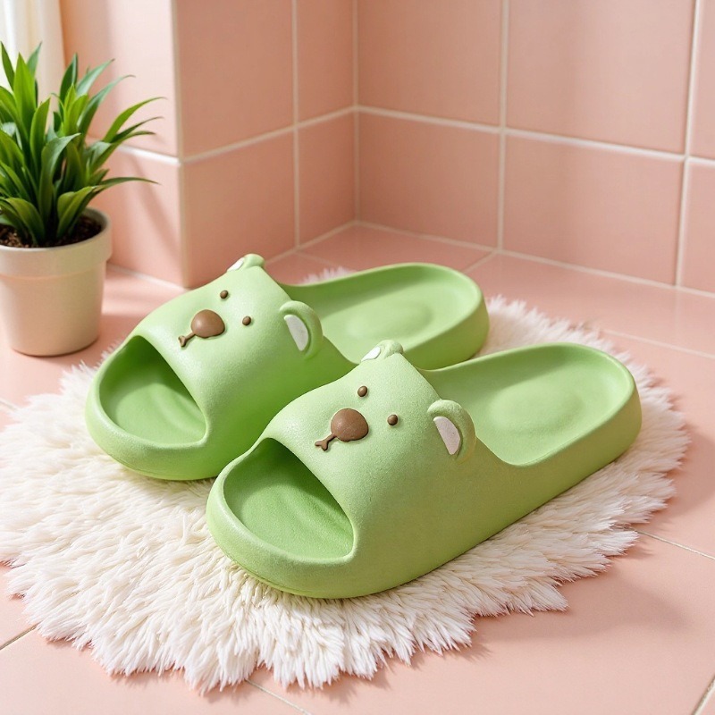Schattige beren dames nieuw model antislip sandalen voor binnen en thuis, topkwaliteit, geschikt voor de zomer._voghion.com