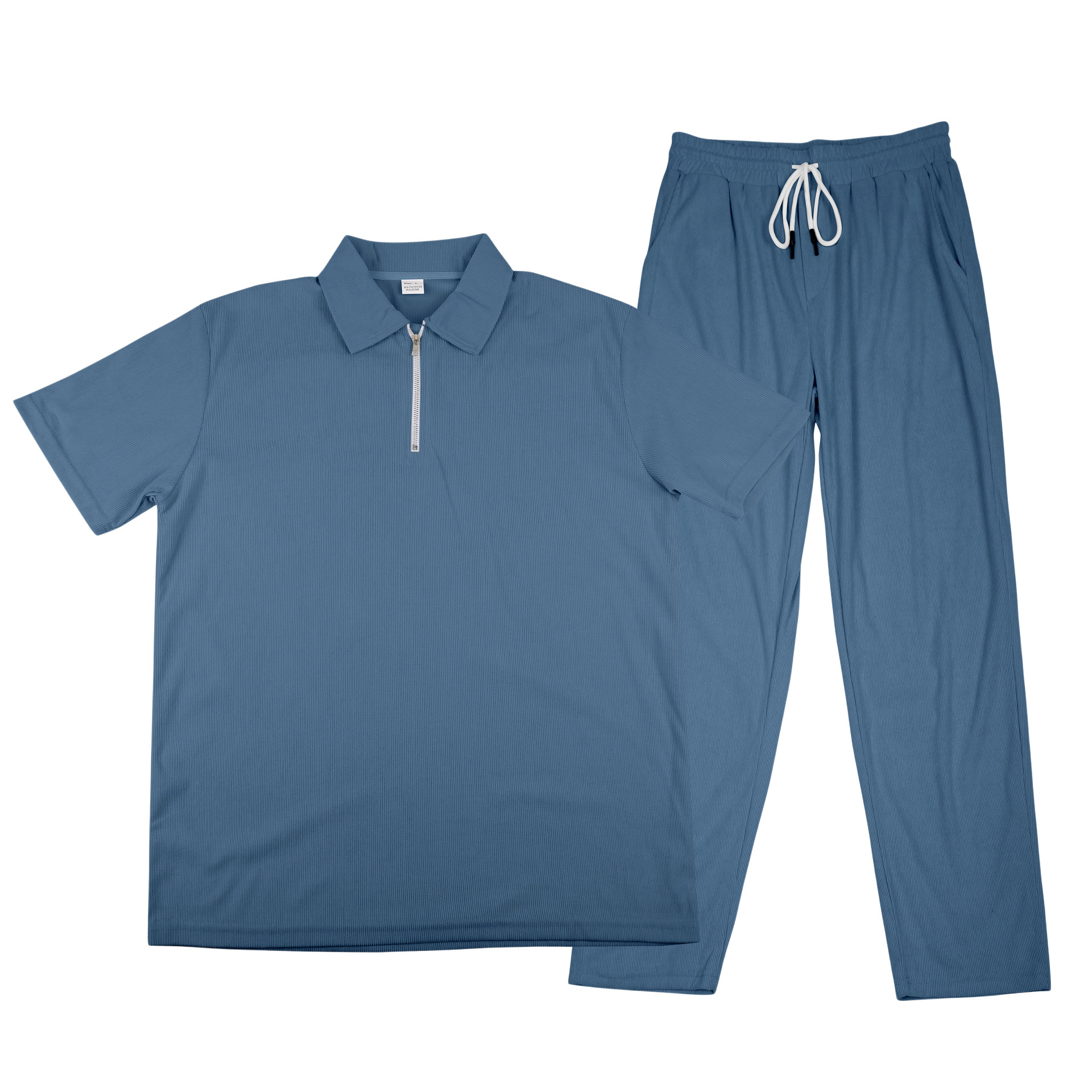 Set polo e pantaloni in velluto a coste per uomo estate_voghion.com