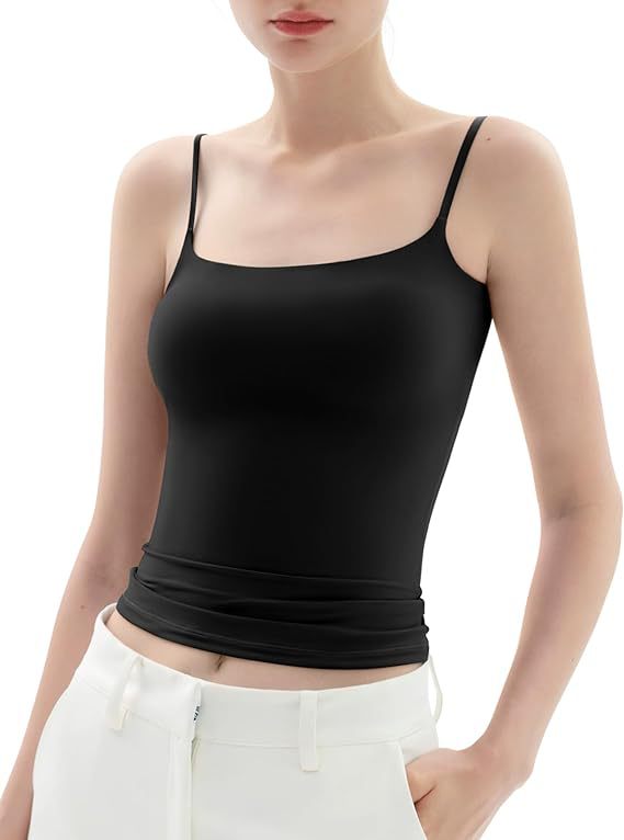 Cross-border European and American Amazon Camisole Women's Summer 2024 New Outfit Spice Girl Sexy Sleeveless Top Milk Silk