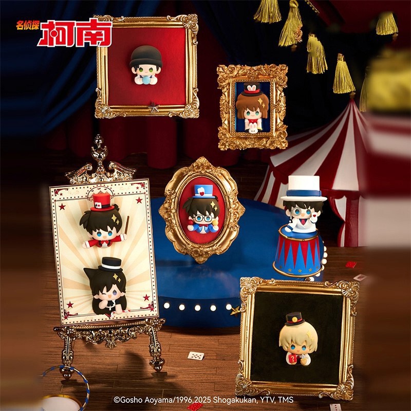 正版新品名侦探柯南官方正版魔术舞台圆滚滚玩偶挂件盲盒批发礼品|undefined