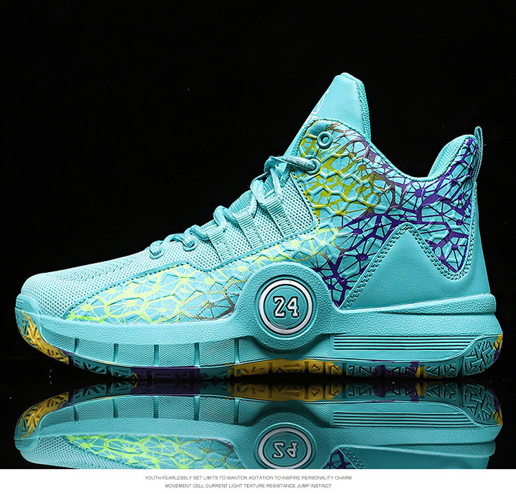Designer's Fashionable High Top Basketball Shoes Are Non Slip, Wear-resistant, Lightweight, and Breathable for Men and Young Players_voghion.com