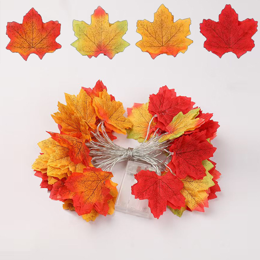 4색 혼합색 단풍잎(단일잎)