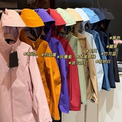 082701单层硬壳冲锋衣女款2025新款户外登山徒步防风防水薄款外套