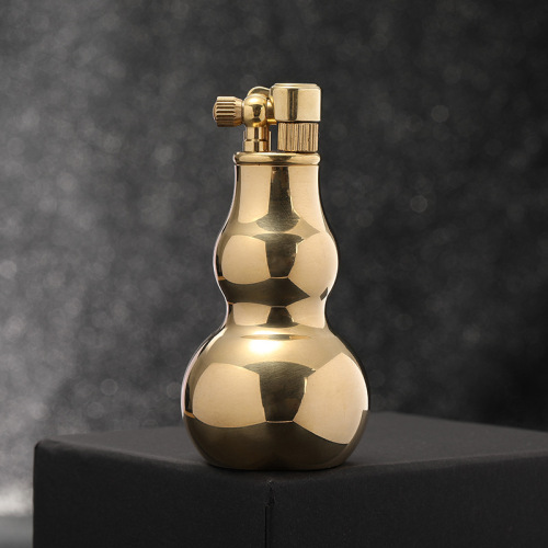 High-quality pure copper creative old-fashioned kerosene grinding wheel trench lighter personalized metal retro birthday gift for men