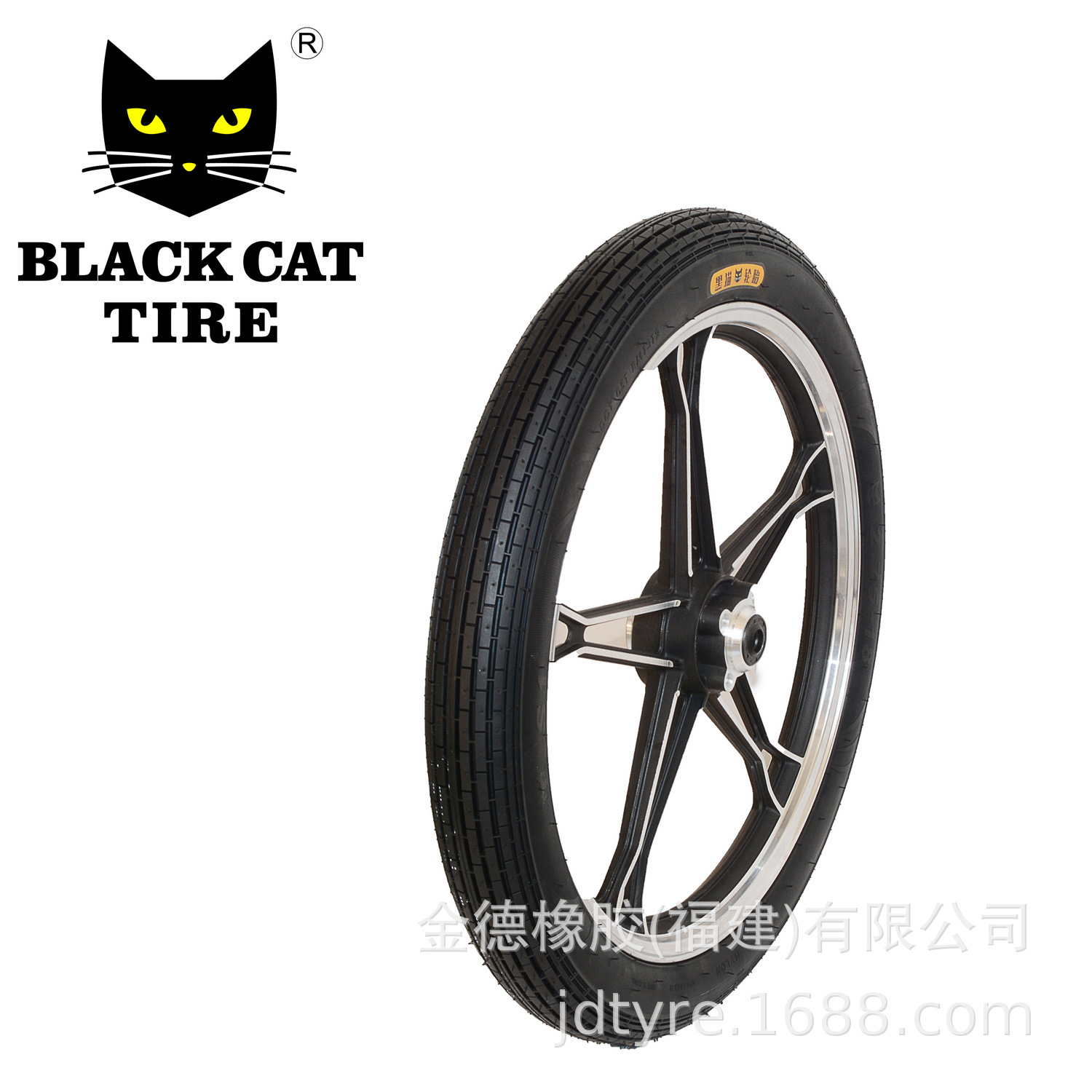 黑猫轮胎2.50-18SM016PR太子车前轮强体真空胎摩托车外胎耐磨