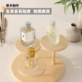 多层展示桌面原木收纳架