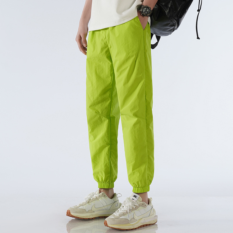Pantalones Tobilleros Casuales para Hombre, Nylon, Secado Rápido, Transpirable, para Verano