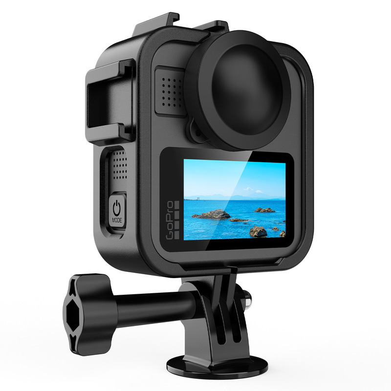 Suitable for Gopro Max2 Plastic Frame Anti-Fall and Shockproof Protective Shell Sports Camera Side Opening Battery Cover Accessories Set Suitable for Gopro Max2 Plastic Frame Anti-Fall and Shockproof Protective Shell Sports Camera Side Opening Battery Cover Accessories Set