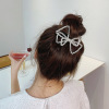 Cute hairgrip with bow, universal hairpins from pearl, accessory, wholesale